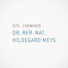Dipl. Chemiker Dr. rer. nat. Hildegard Meys